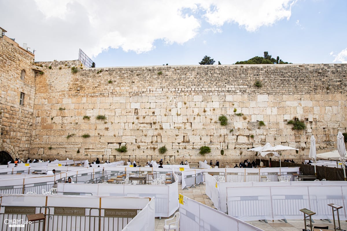 ערב שבועות: צפו בגלריה מהכותל המערבי