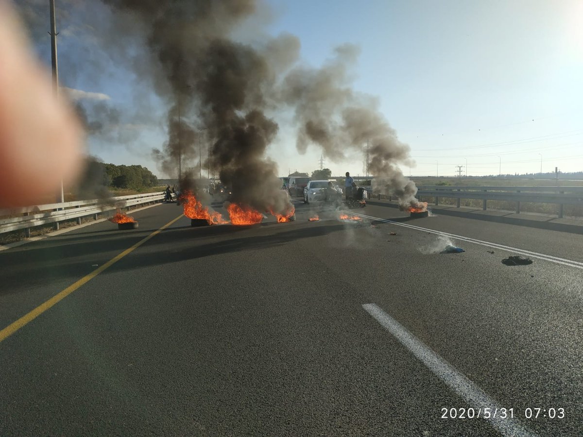 מחאת הנכים: הכניסה לאיילון נחסמה לזמן קצר