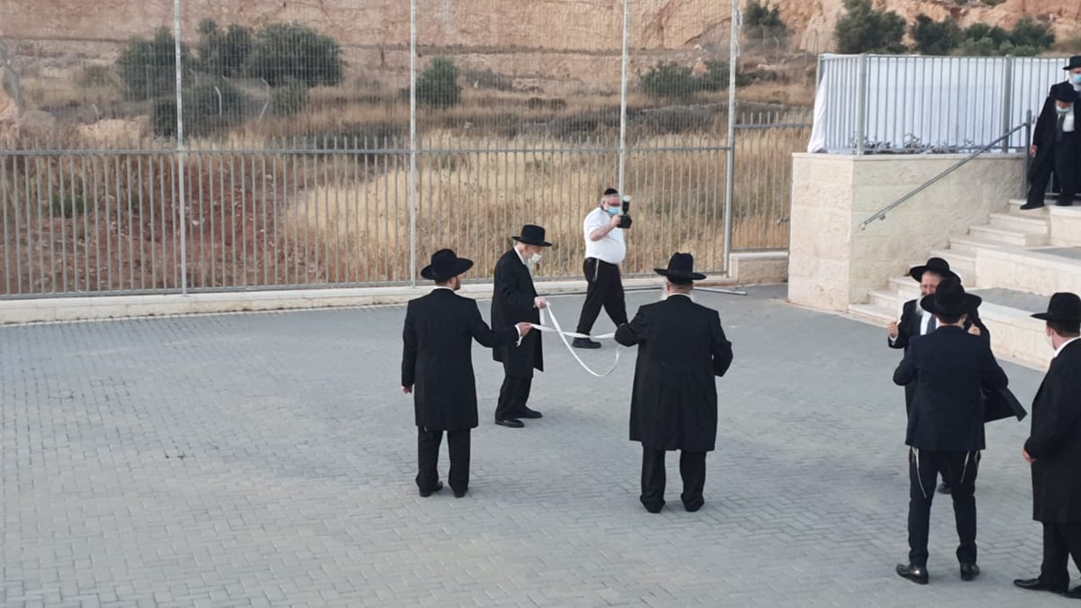 עם מסיכה ו'גארטל': חבר 'המועצת' הליטאית רקד עם נכדו