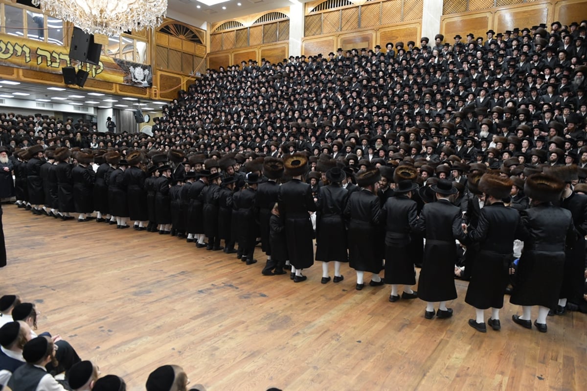 אלפים בשמחת החתונה לנכדת הרבי מסאטמר • תיעוד