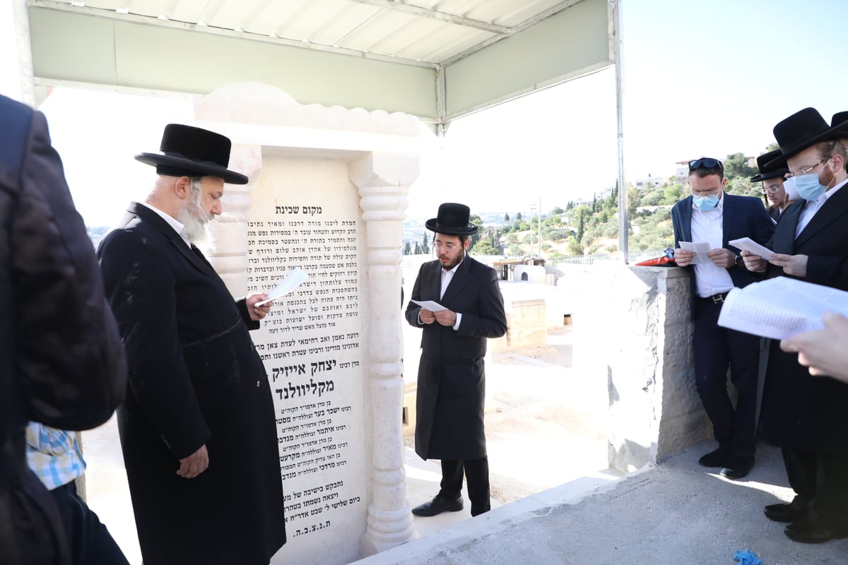 בראשות הרבי: בקליוולנד ערכו מעמד הקמת המצבה