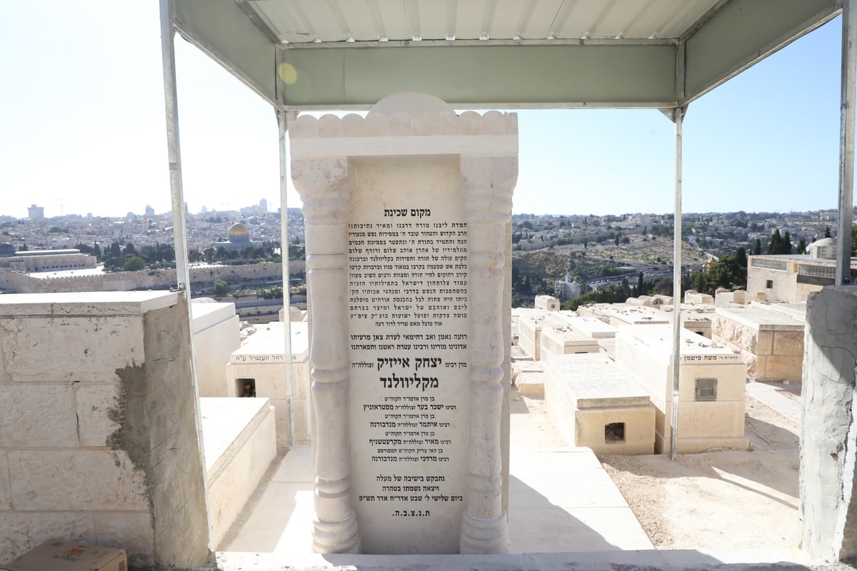 בראשות הרבי: בקליוולנד ערכו מעמד הקמת המצבה