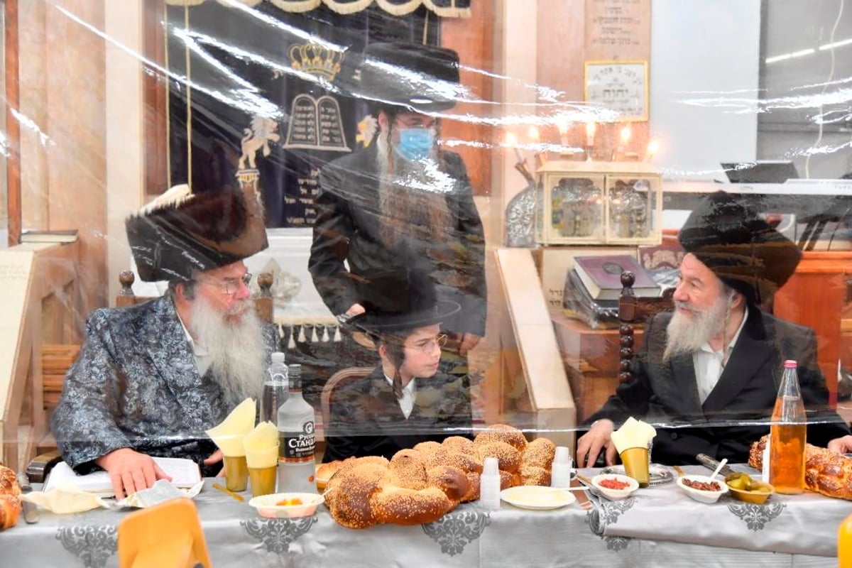 תיעוד: האדמו"ר מאשלג חגג בר מצווה לנכדו