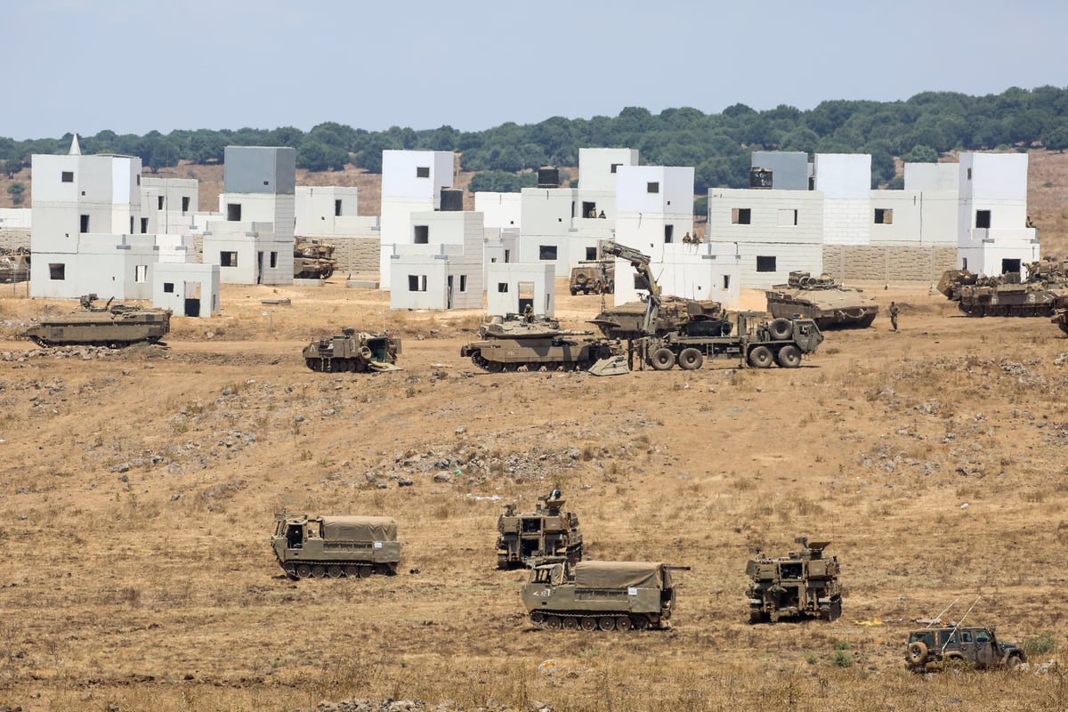 תיעוד מיוחד: חיילי צה"ל בתרגיל צבאי ברמת הגולן