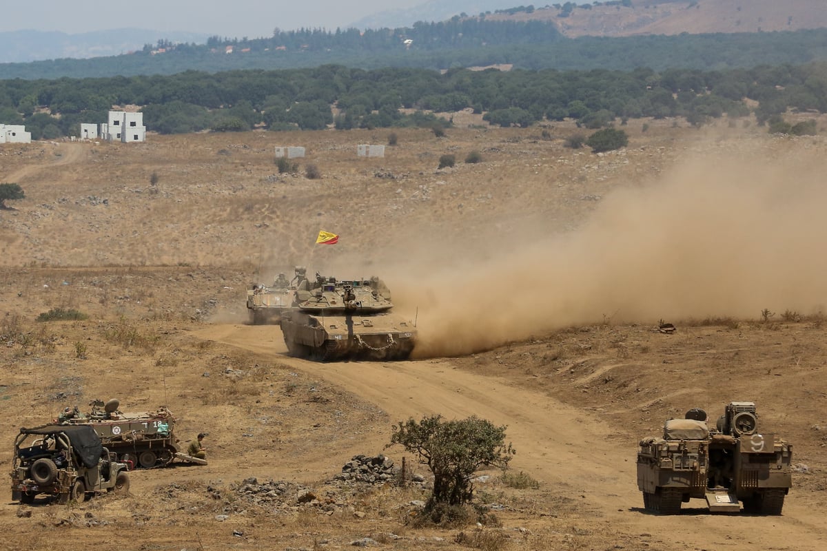 תיעוד מיוחד: חיילי צה"ל בתרגיל צבאי ברמת הגולן