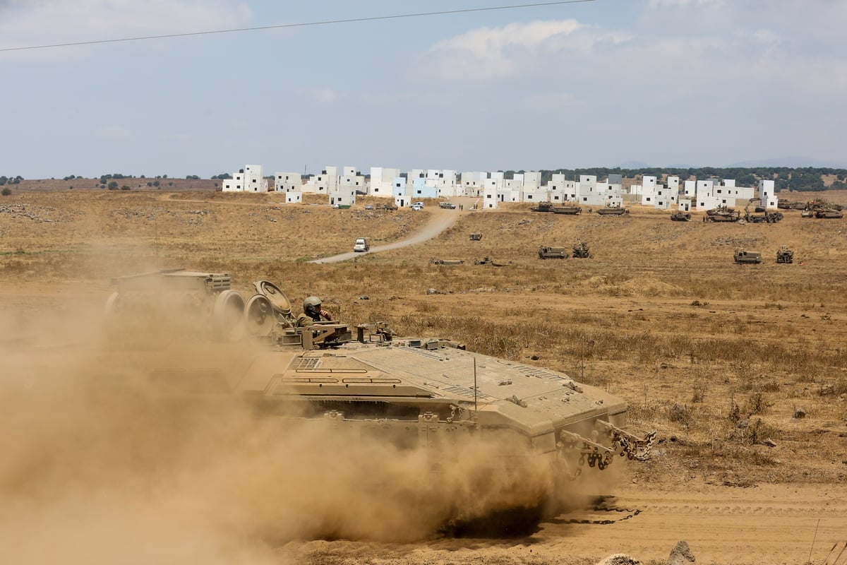 תיעוד מיוחד: חיילי צה"ל בתרגיל צבאי ברמת הגולן