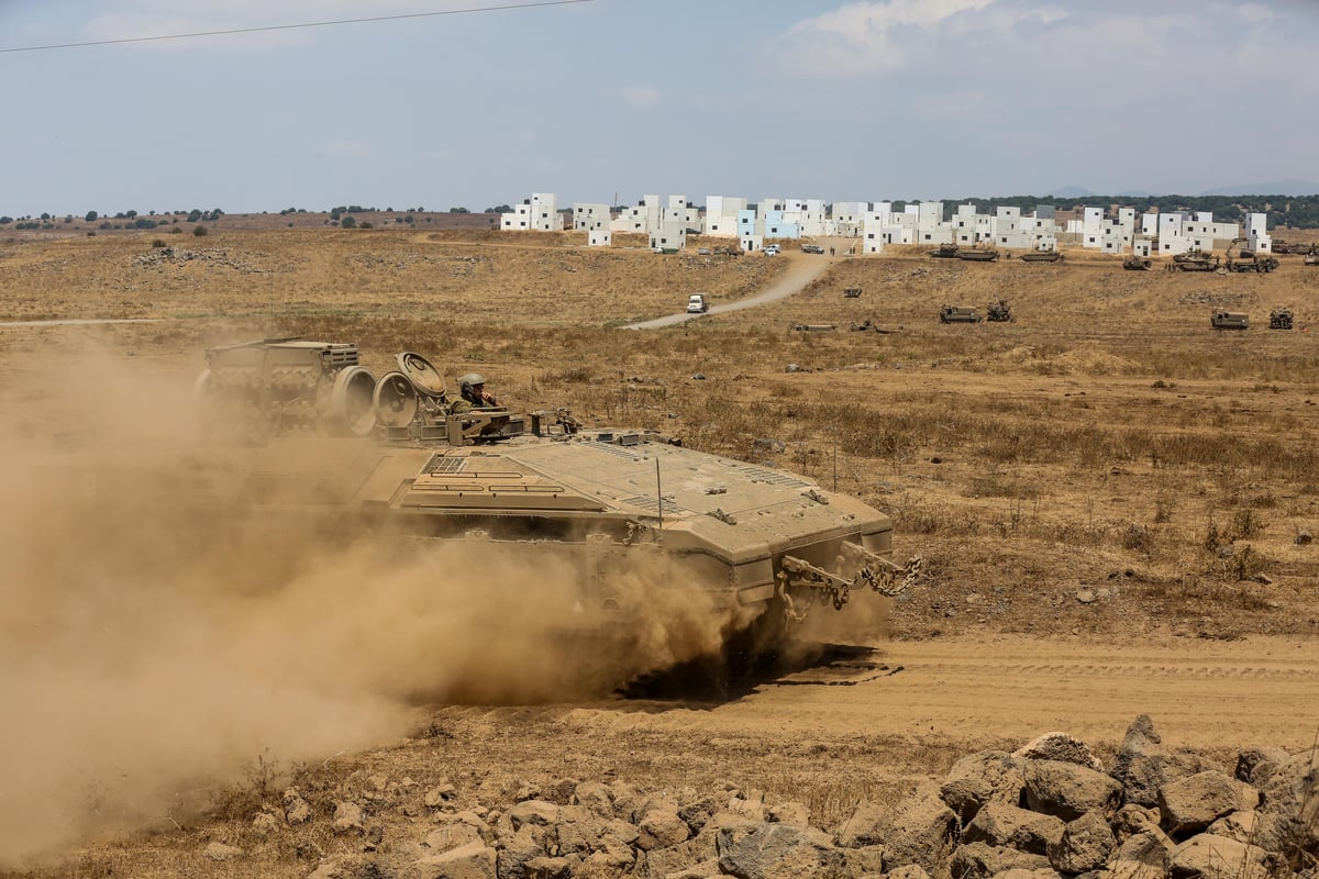 תיעוד מיוחד: חיילי צה"ל בתרגיל צבאי ברמת הגולן