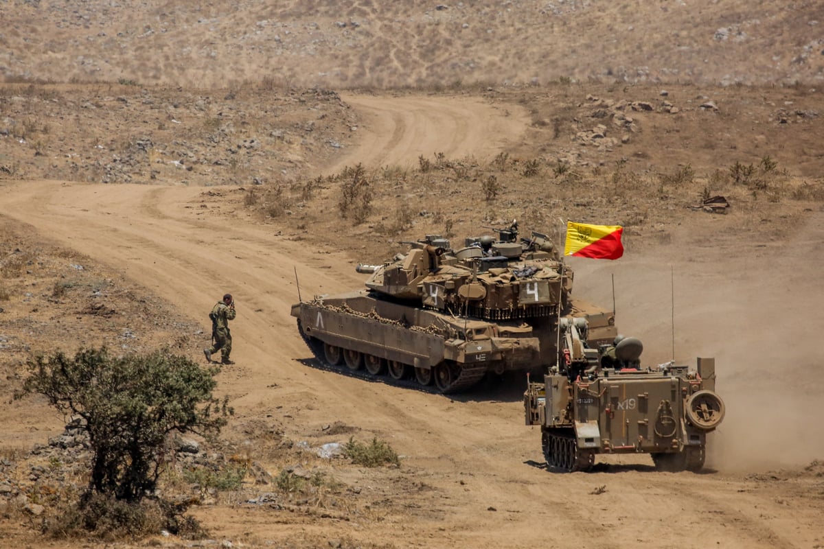 תיעוד מיוחד: חיילי צה"ל בתרגיל צבאי ברמת הגולן