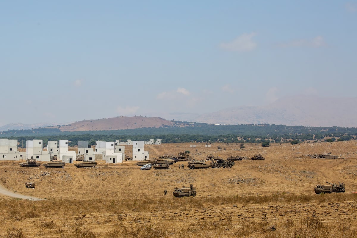 תיעוד מיוחד: חיילי צה"ל בתרגיל צבאי ברמת הגולן