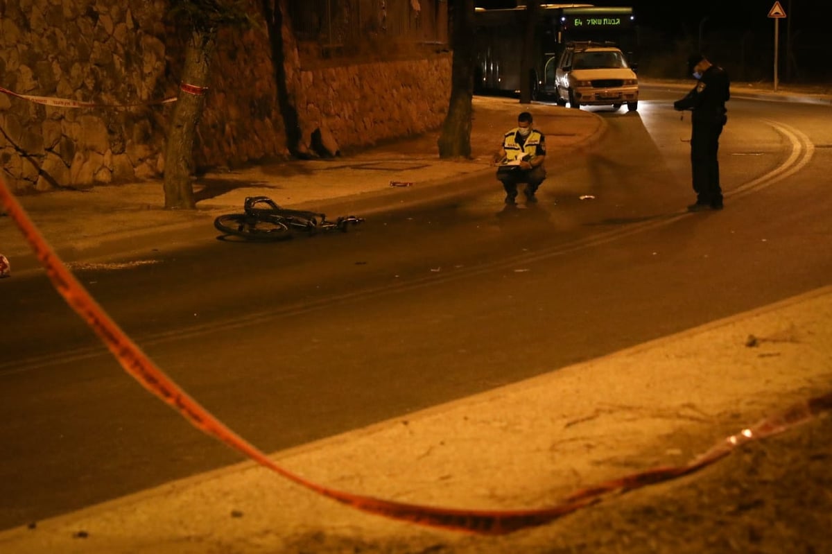 כך נראתה זירת התאונה הקטלנית בירושלים