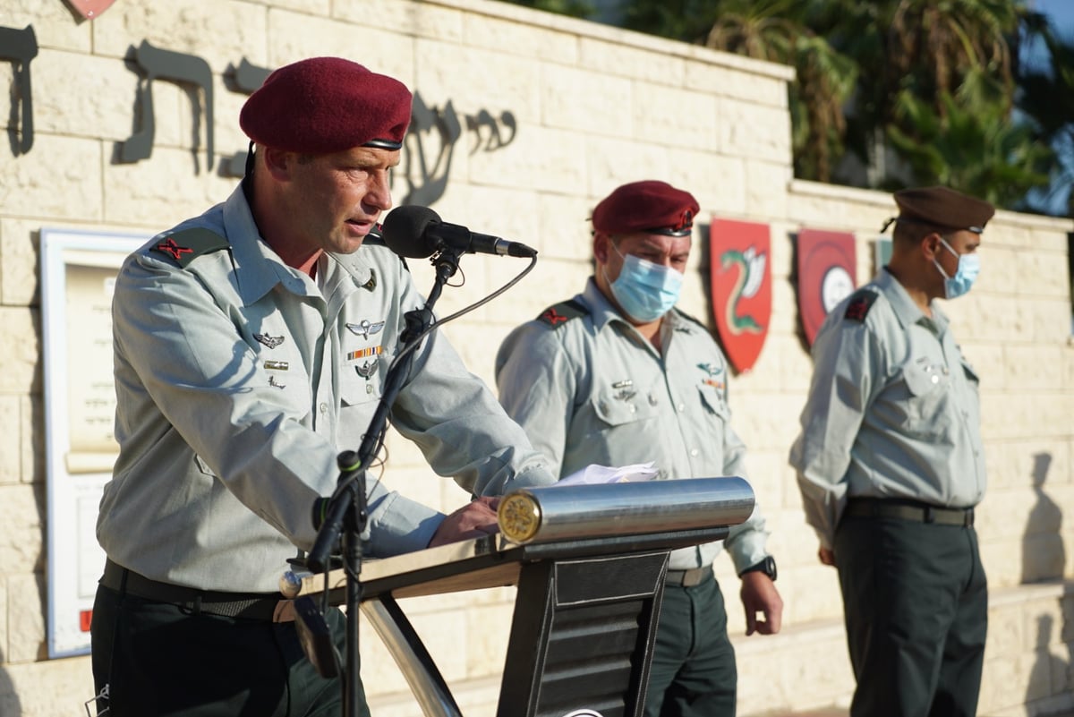 מפקד "עוצבת האש" עופר וינטר בנאומו: "השם תן בי ענווה וגבורה"