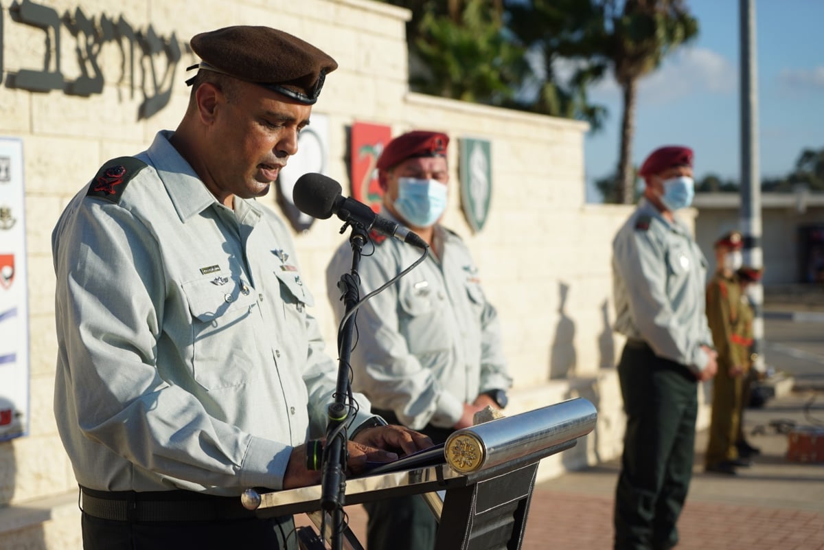 מפקד "עוצבת האש" עופר וינטר בנאומו: "השם תן בי ענווה וגבורה"