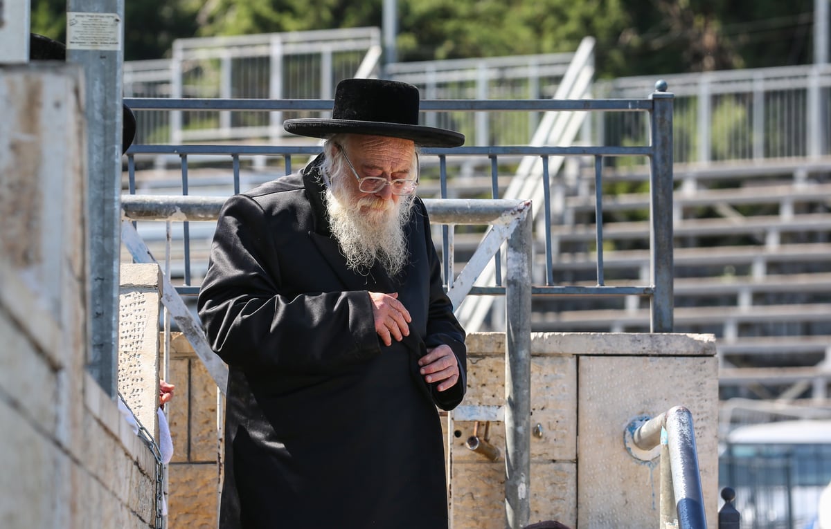 האדמו"ר מתולדות אהרן שימש סנדק בברית במירון