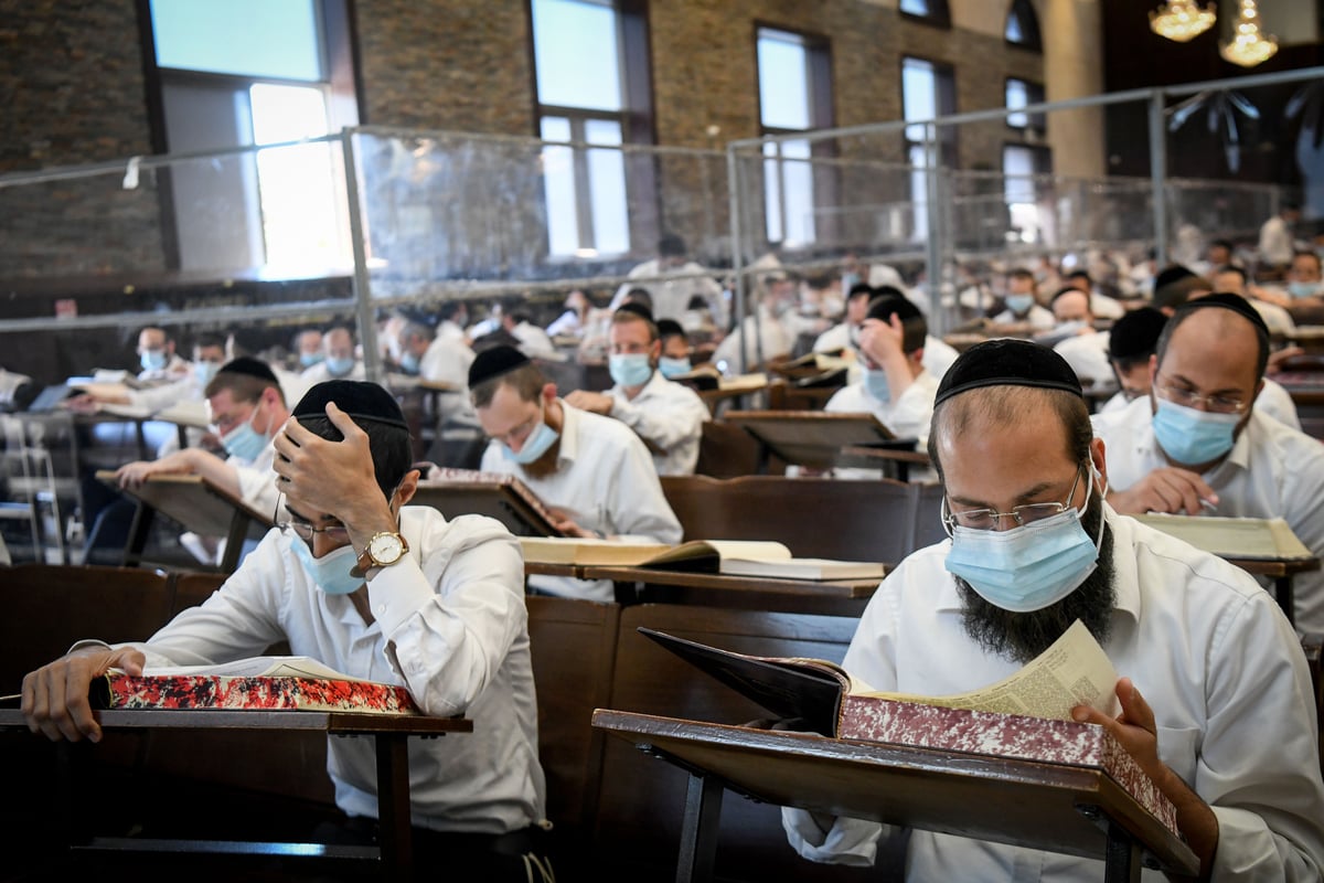 בצל הקורונה: ה'שטייגען' בכולל הגדול במודיעין עילית. צפו