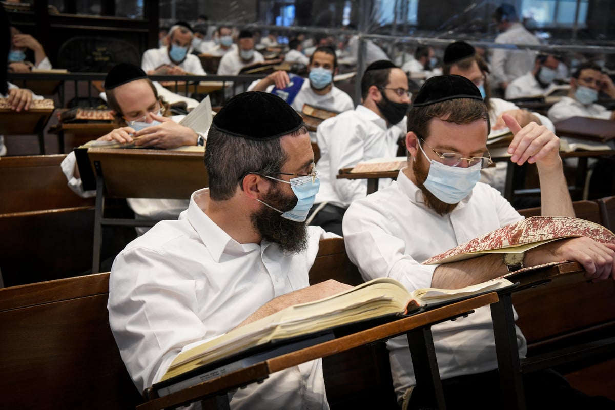 בצל הקורונה: ה'שטייגען' בכולל הגדול במודיעין עילית. צפו