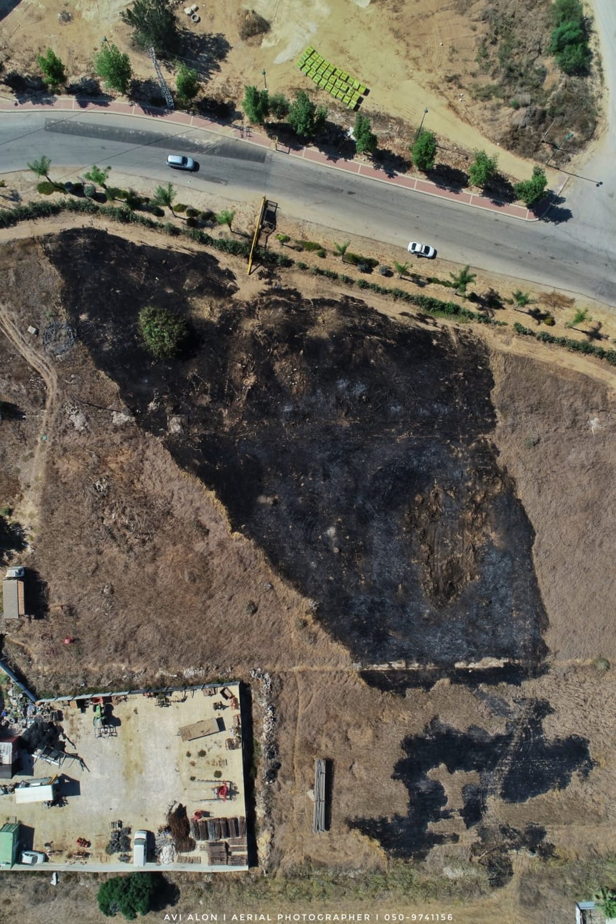 תיעוד מהאוויר: הנזק שנגרם מבלוני תבערה