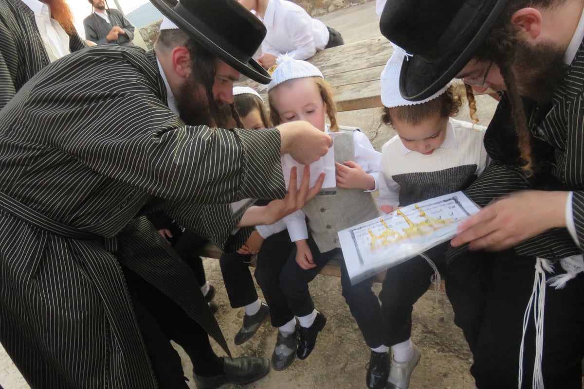 כשהאדמו"ר מתולדות אהרן לימד ילדים את אותיות הא-ב