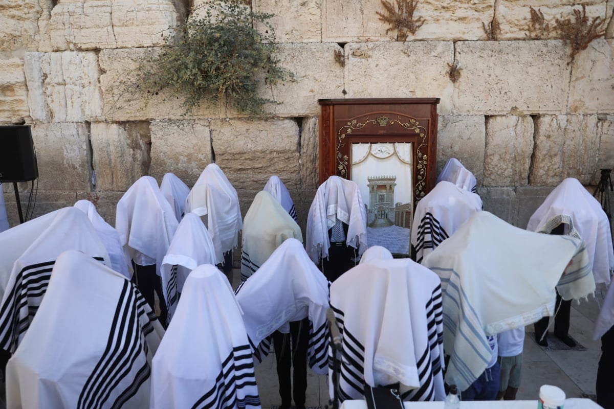 במקום רבבות, מאות; מעמד "ברכת כהנים" בכותל המערבי