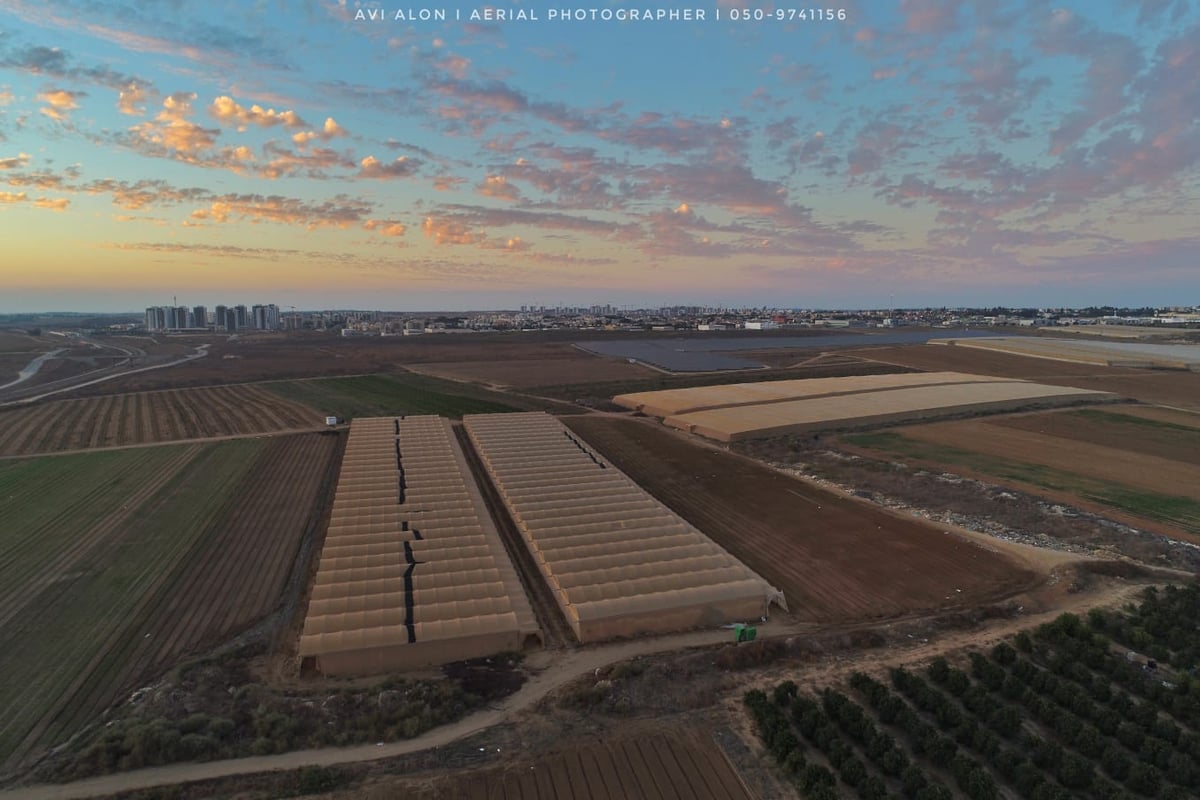 השקיעה המרהיבה; מבט מגובה הרחפן