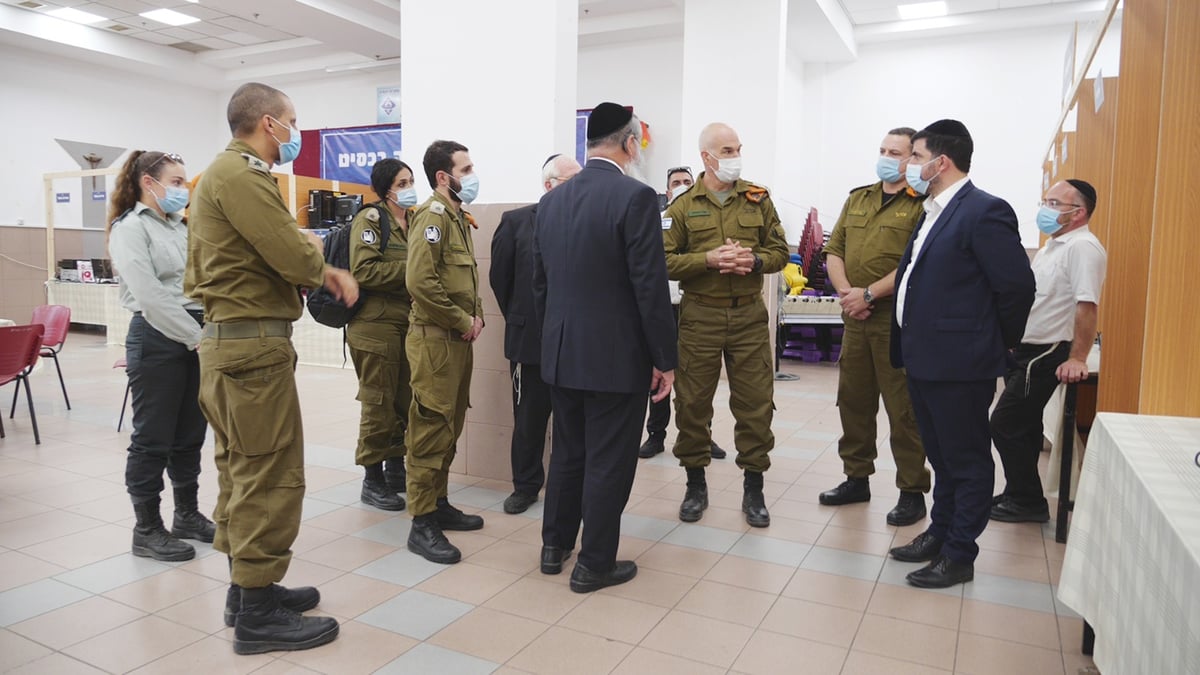 פיקוד העורף הגיעו ללמוד מרכסים לנצח את הנגיף