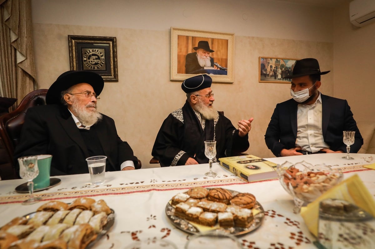 צפו: הראשון לציון ביקר בבית חבר ה'מועצת' הגר"ש אליטוב