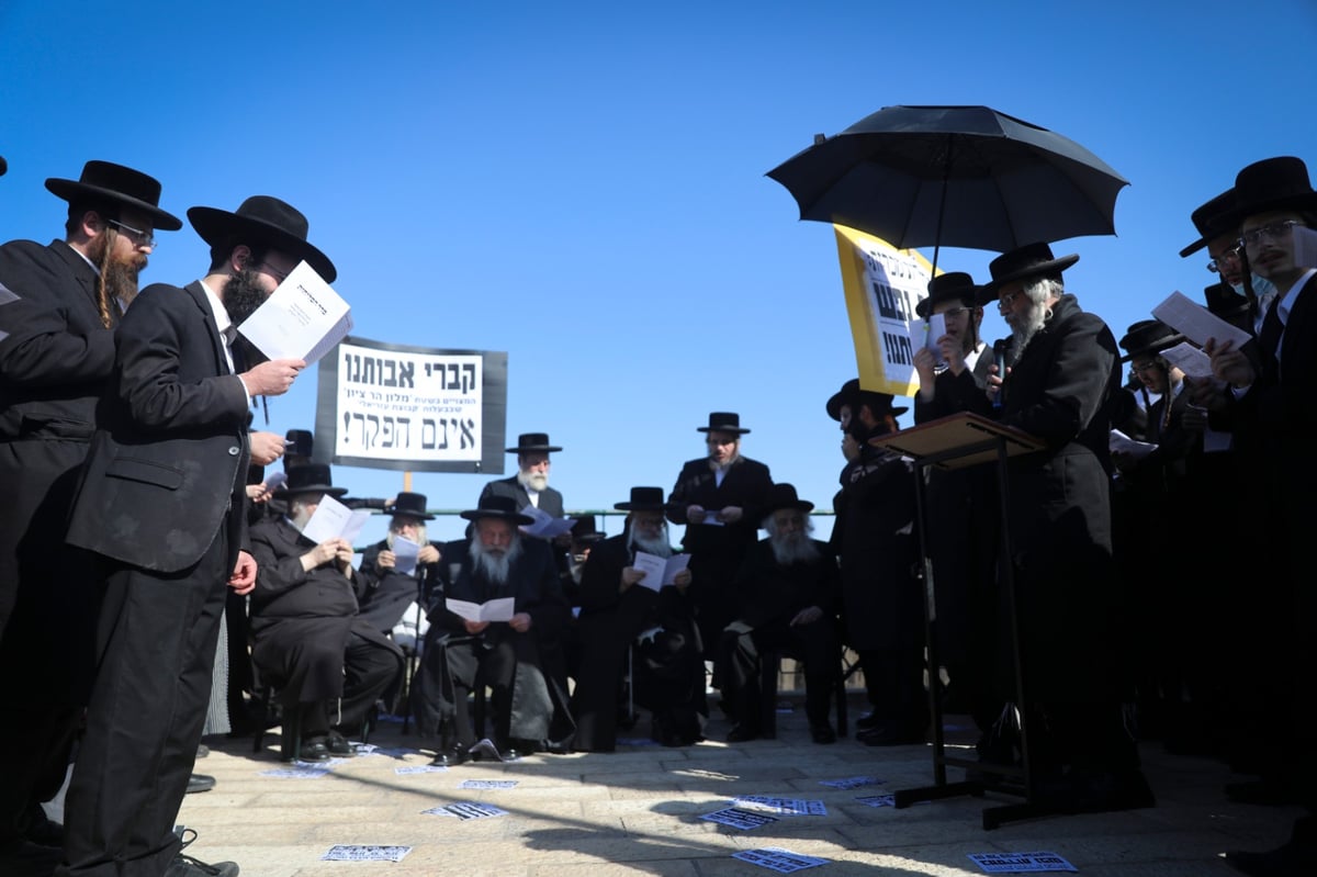 מאבטחים הזדהו כשוטרים ותקפו מפגינים חרדים • צפו