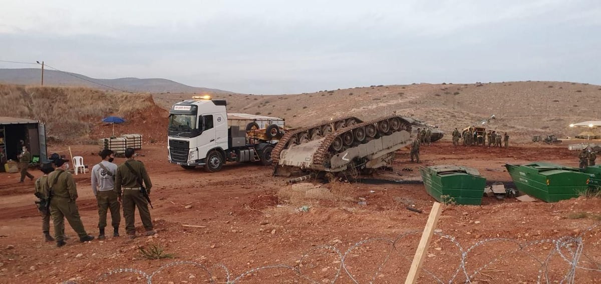 מטורף: טנק התהפך באמצע האימון • תיעוד