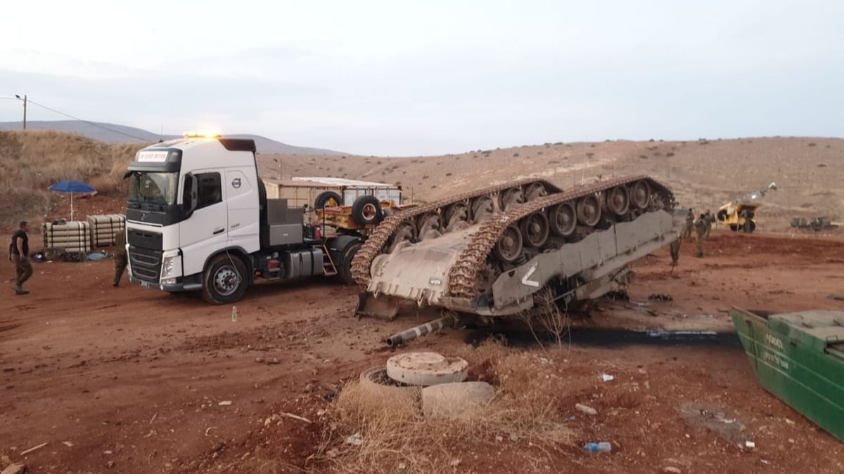 מטורף: טנק התהפך באמצע האימון • תיעוד