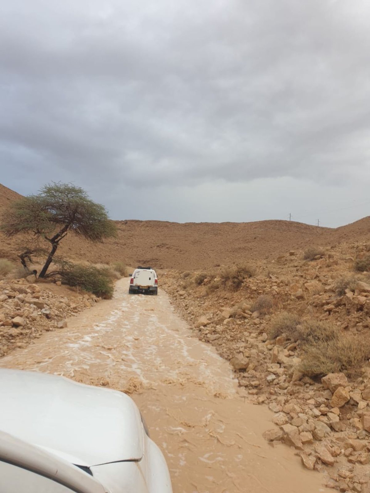 מטיילים נתקעו בשל הגשם העז וחולצו;  צפו