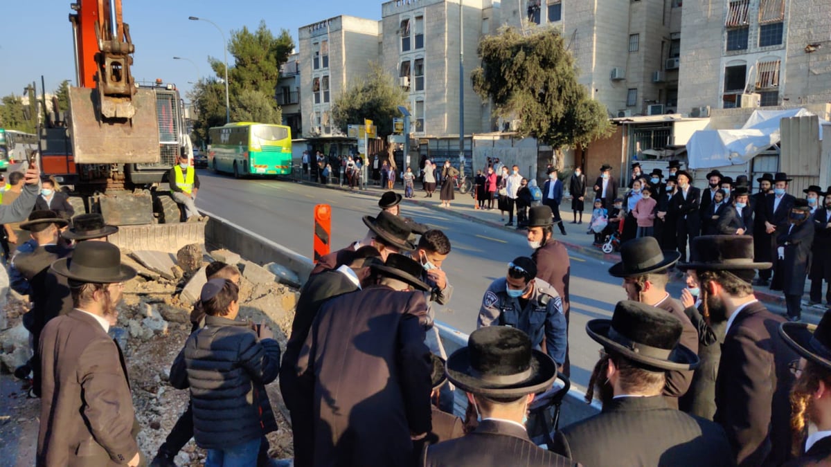 אחרי תחילת החפירות: ההפגנות התחדשו