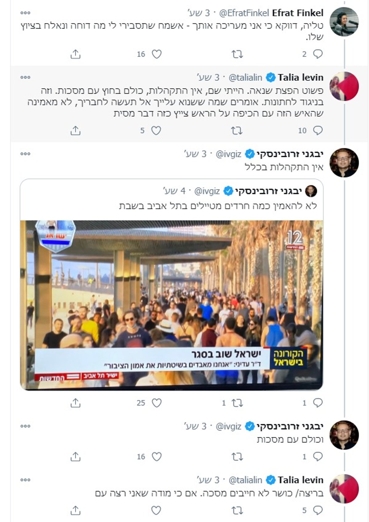 חילונים הפרו הנחיות; העיתונאית יצאה להגן