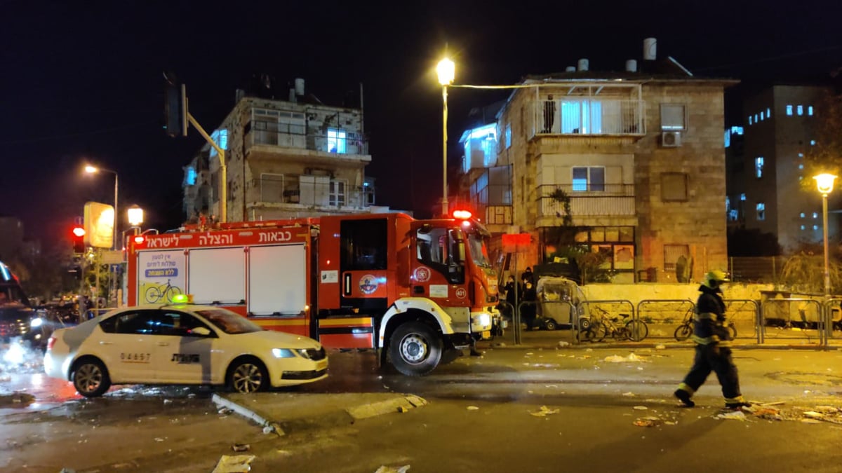 בגלל אי פינוי אשפה: מחאה סוערת במא"ש