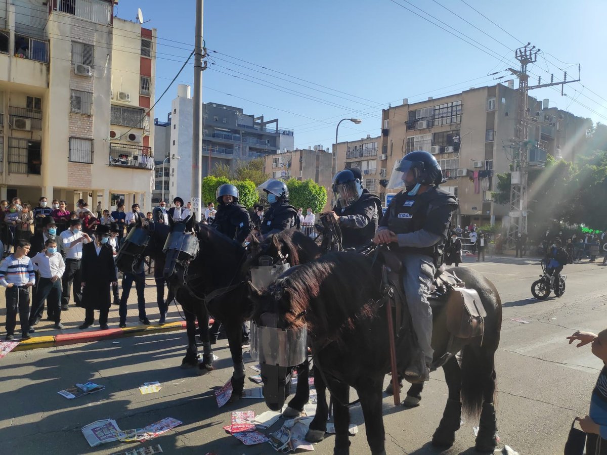 זעם: אנשי הפלג התפרעו; הרב שניסה להרגיע - נעצר בכוח