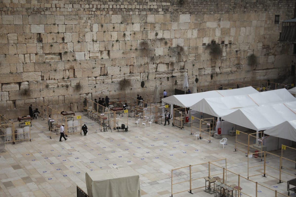 הכותל המערבי והדרכים המובילות - ריקות