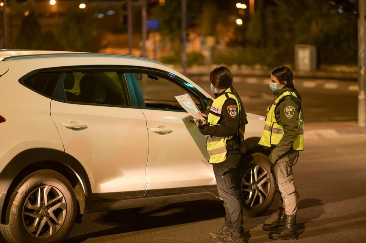 במחסום המשטרה נתפסו שני חולי קורונה