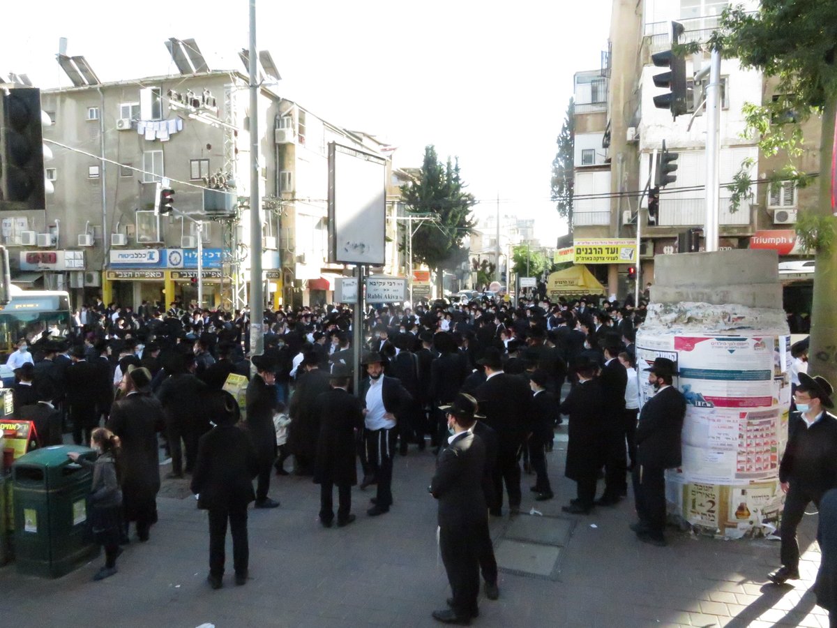 בני ברק סוערת: צפו במראות מאירועי היום