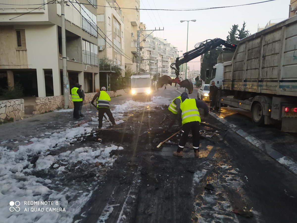 כך הוחזר הרחוב הבני ברקי לשגרה; תיעוד