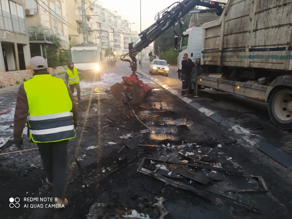 כך הוחזר הרחוב הבני ברקי לשגרה; תיעוד