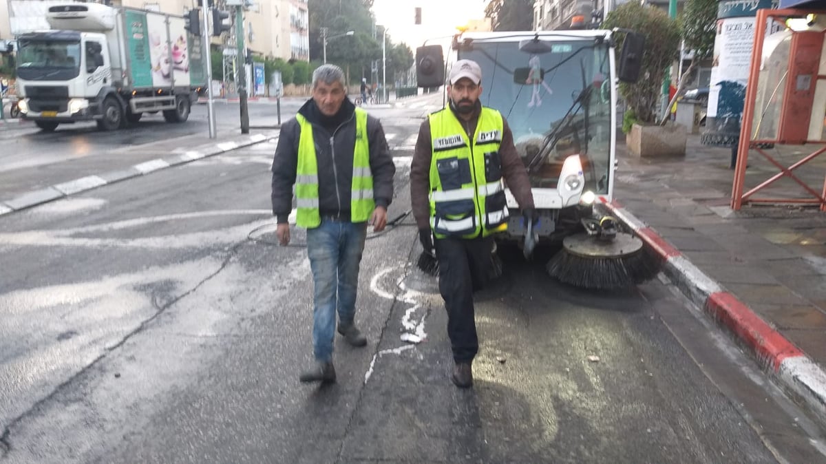 כך הוחזר הרחוב הבני ברקי לשגרה; תיעוד