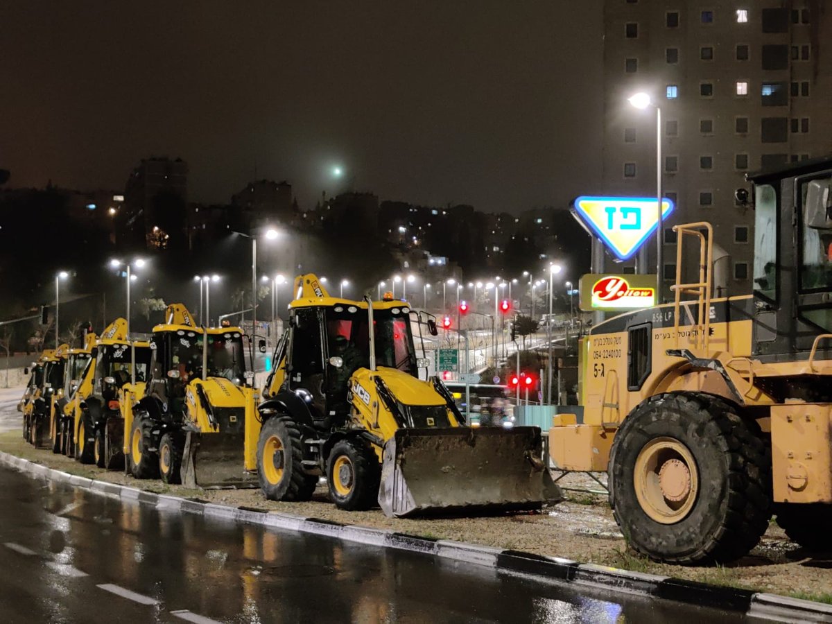 שלג בגולן ובגליל וגשם בכל הארץ; 'כוננות שלג' בירושלים