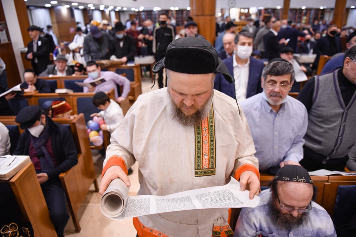 חגיגת פורים בבית הכנסת המרכזי בבירת רוסיה