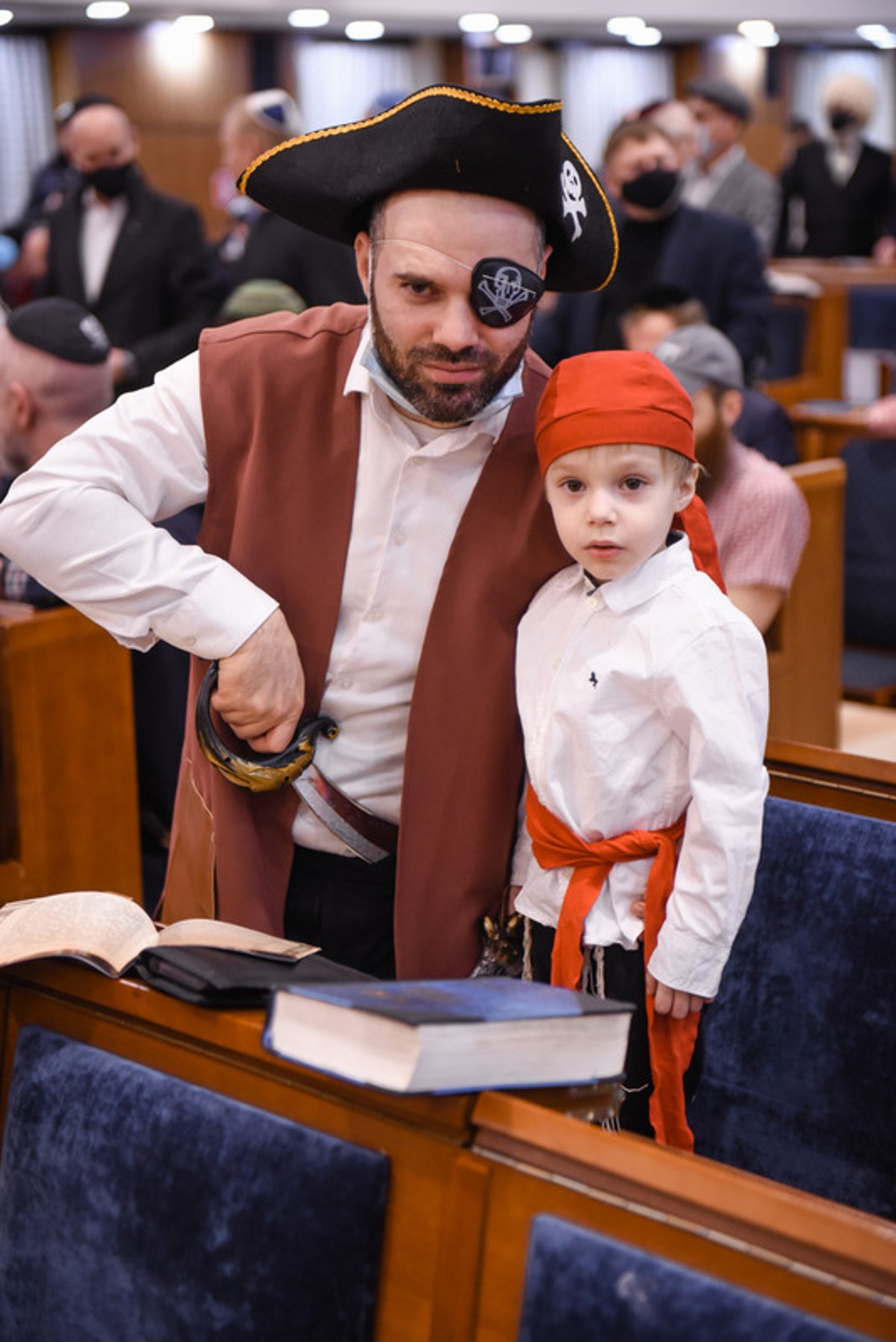 חגיגת פורים בבית הכנסת המרכזי בבירת רוסיה