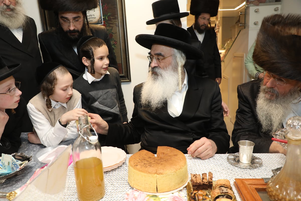 משב"ק הרבי מדושינסקיא הכניס ספר תורה לע"נ בנו שסבל