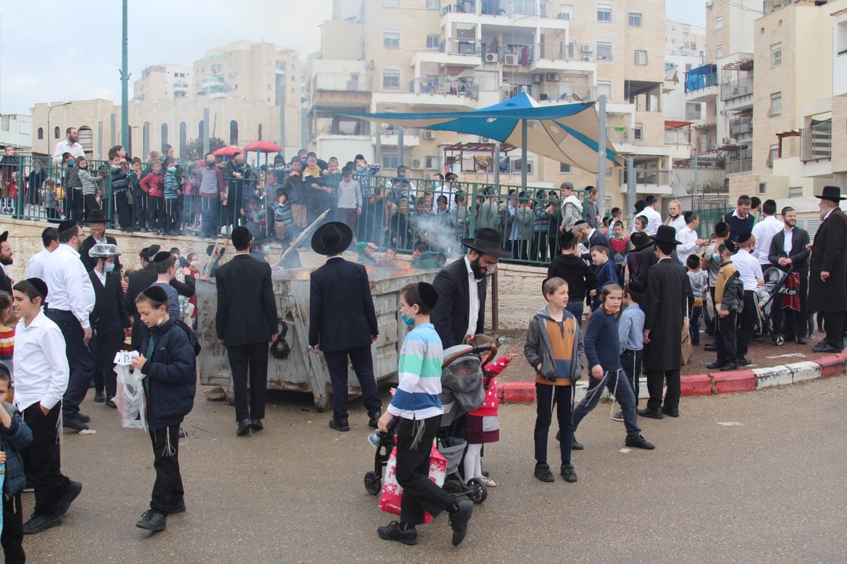 תיעוד נרחב: מודיעין עילית שרפה את החמץ