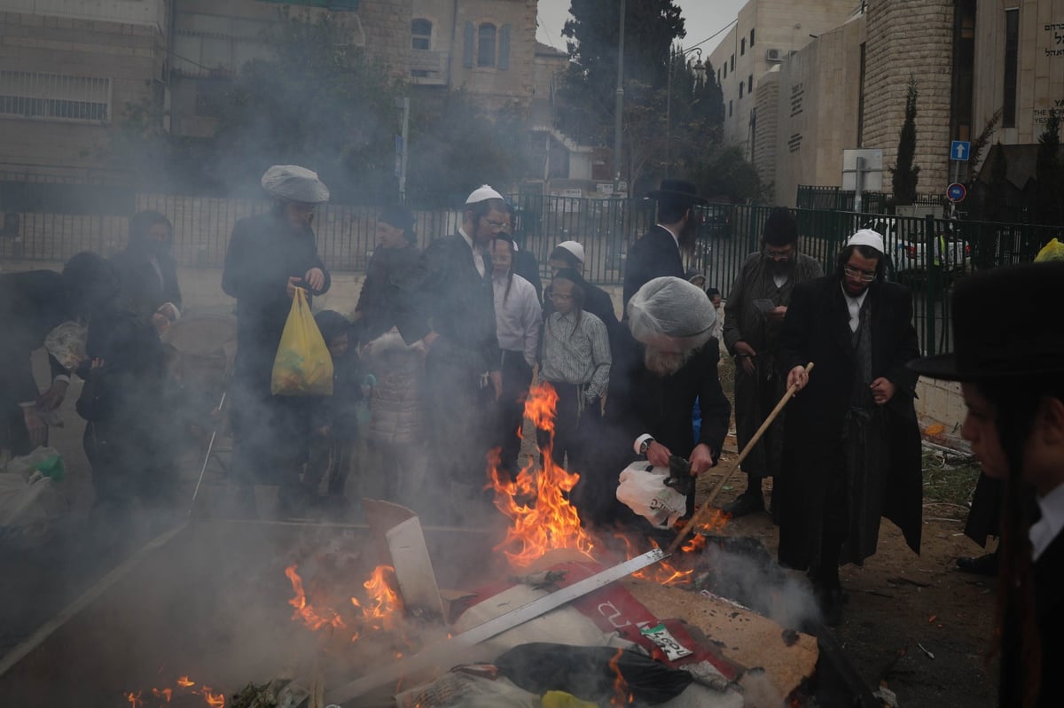 בגשם ובקור הירושלמי: שריפת חמץ תשפ"א