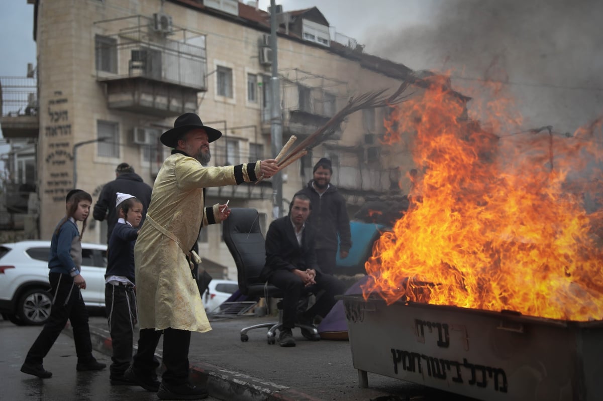 בגשם ובקור הירושלמי: שריפת חמץ תשפ"א