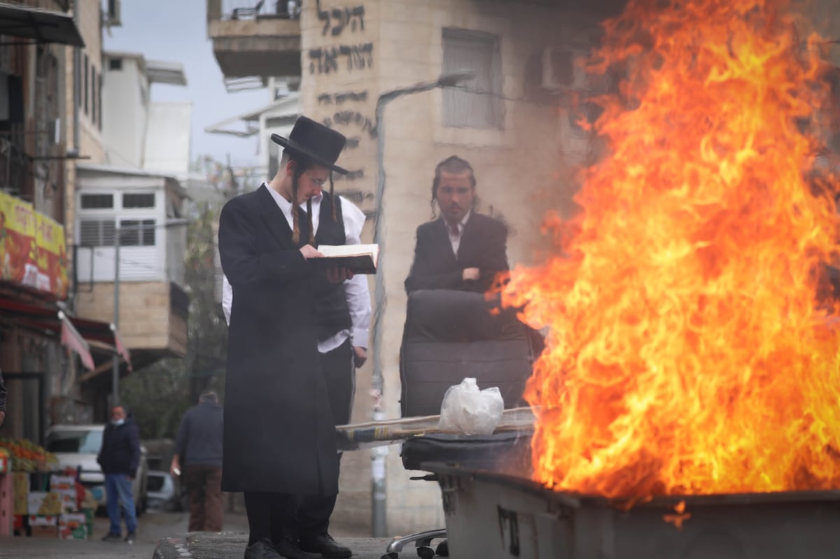 בגשם ובקור הירושלמי: שריפת חמץ תשפ"א