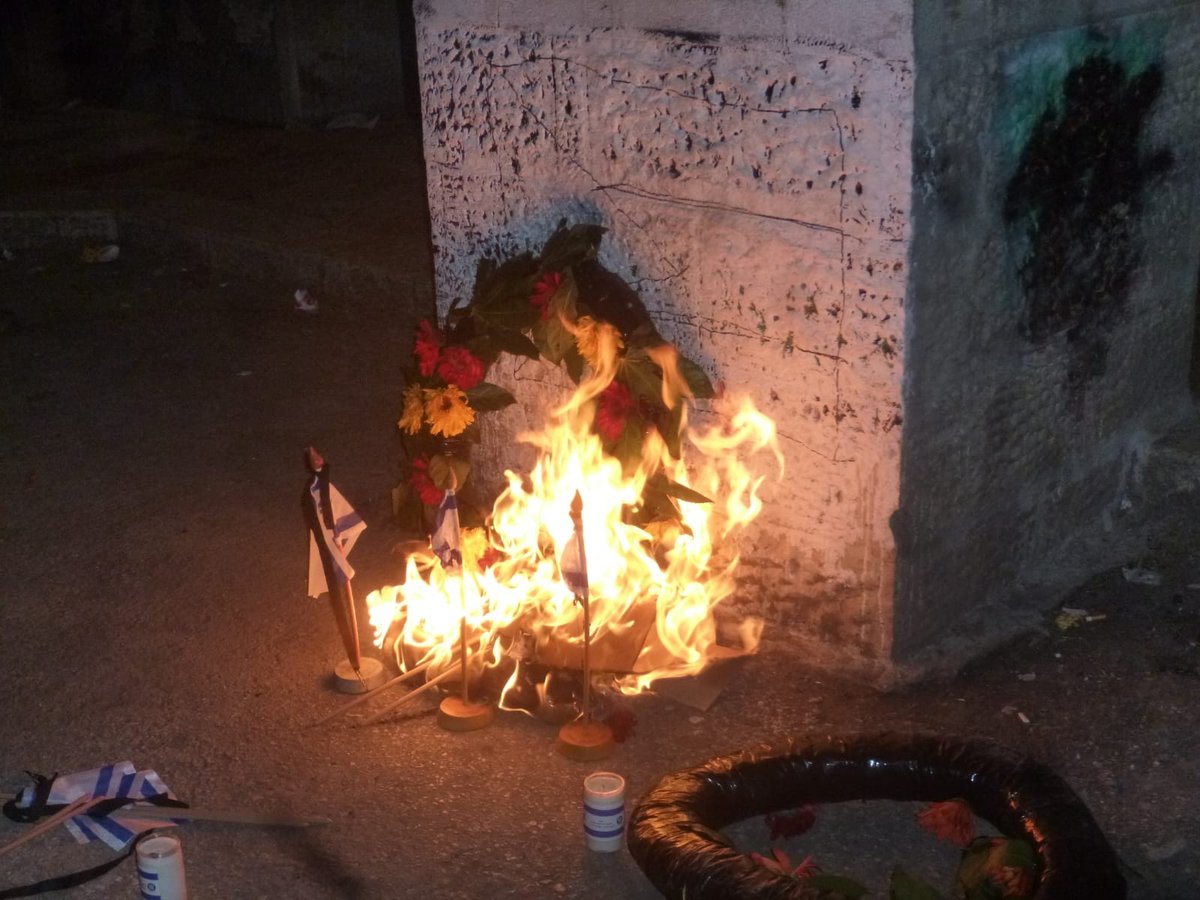 מזעזע: קיצוניים ממא"ש שרפו זרים שהונחו על קברי חללים