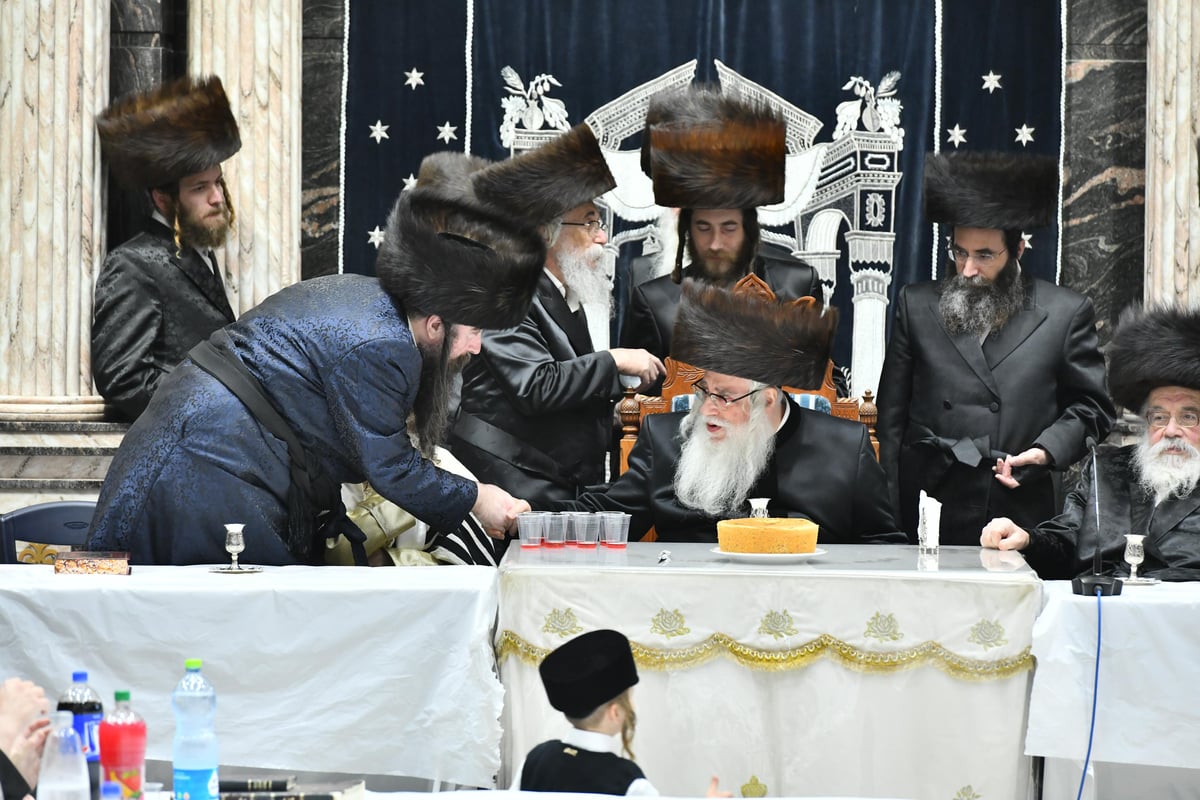 תיעוד: שמחת הברית לנין האדמו"ר מצאנז