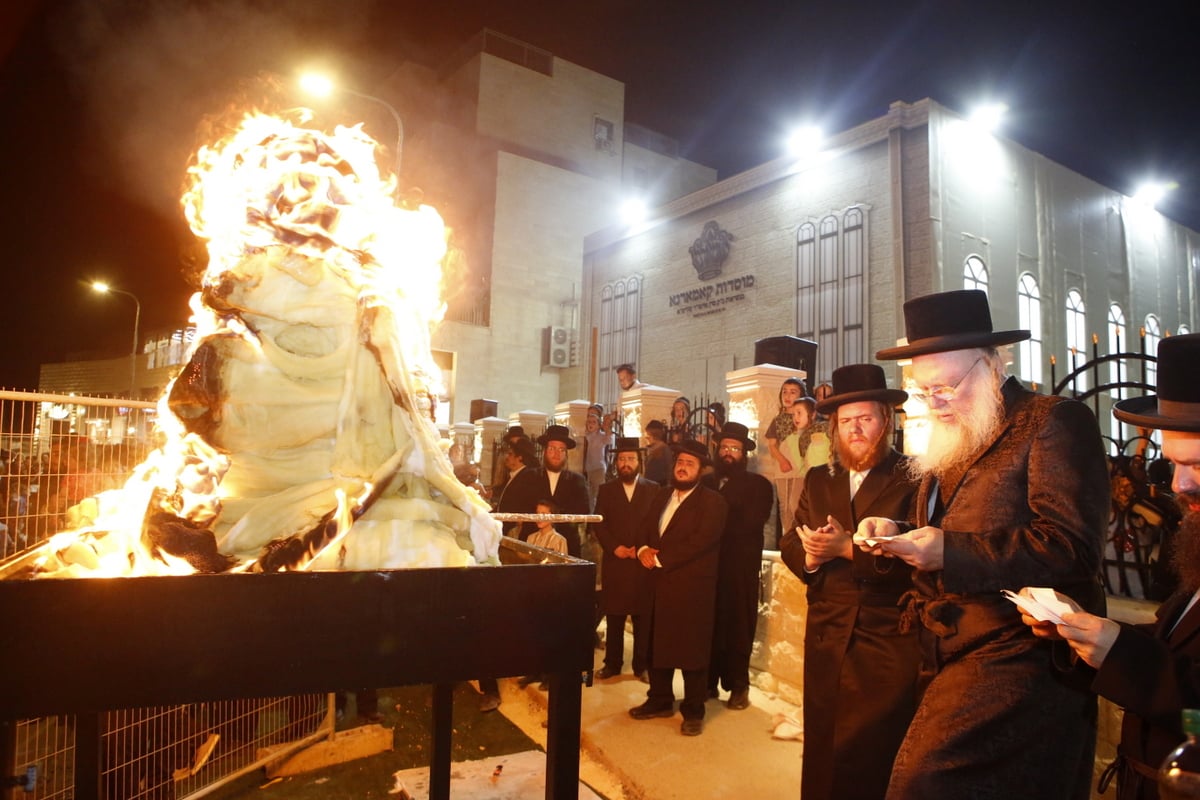 קאמארנא בבית שמש: הרבי קרא 'קוויטלאך' וערך 'טיש'